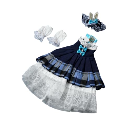 Oshhni 1/6 BJD Puppe Prinzessin Kleid Oufit Dress up Party Kleid Cosplay für 30cm Action Figur Puppe, Blau Oshhni 1/6 BJD Puppe Prinzessin Kleid Oufit Dress up Party Kleid Cosplay für 30cm Action Figur Puppe, Blau von Oshhni