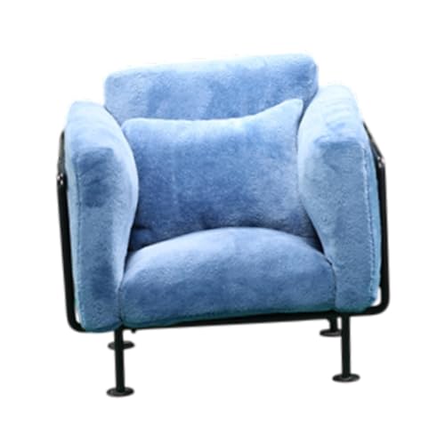 Oshhni 1/6 Dollhouse Sofa, Mini Model Life -Szene, Puppenzubehör Dekoration für Wohnzimmer Schlafzimmer Home Ornamente, Blau von Oshhni