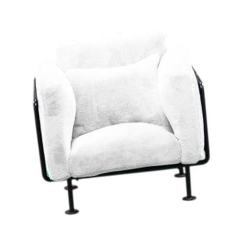 Oshhni 1/6 Dollhouse Sofa, Mini Model Life -Szene, Puppenzubehör Dekoration für Wohnzimmer Schlafzimmer Home Ornamente, Weiß von Oshhni