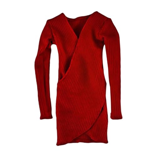 Oshhni 1/6 Kostüm DIY Puppenanziehsachen, Puppendeko, Mini-Weibliche Figur Kleidung Actionfiguren Kleid für 12 Zoll weibliche Actionfiguren, Rot Oshhni 1/6 Kostüm DIY Puppenanziehsachen, Puppendeko, Mini-Weibliche Figur Kleidung Actionfiguren Kleid für 12 Zoll weibliche Actionfiguren, Rot von Oshhni