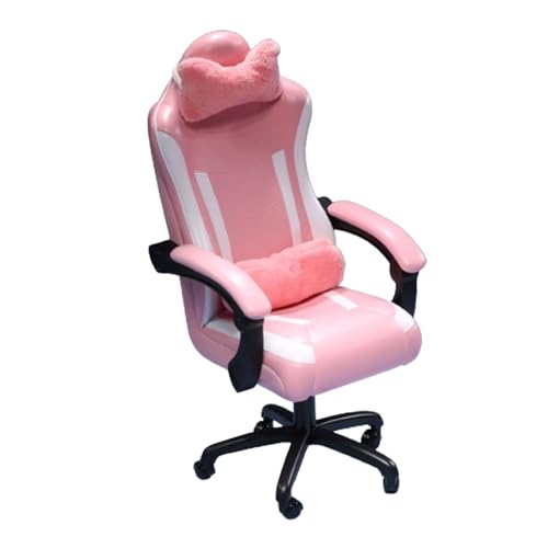 Oshhni 1/6 Miniatur-Gaming-Stuhl, Miniatur-Möbel, Puppenhaus-Zubehör für 12-Zoll-Actionfiguren, ROSA von Oshhni