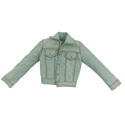 Oshhni 1/6 Puppenjacke Puppenkleidung, stilvolle Mini -Kinder tun Playset, Kostüm -Outfit, für 12 '' Actionfiguren Dekoration, Blau von Oshhni