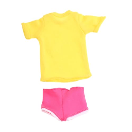 Oshhni 1/6 Skala Girl Kurzärmel und Shorts, Actionfigur Kleidung, Mini -Puppe Casual Tops, Oshhni 1/6 Skala Girl Kurzärmel und Shorts, Actionfigur Kleidung, Mini -Puppe Casual Tops, von Oshhni