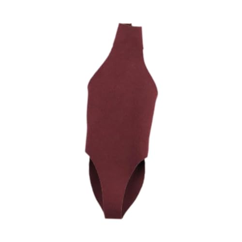 Oshhni 1/6 Skala weibliche Puppenkleidung, Kleidung, Badeanzug Jumpsuit, ungezwungenes Mini -Kostüm für 12 'Zoll Frau Actionfigur Dress Up, Dunkelrot von Oshhni