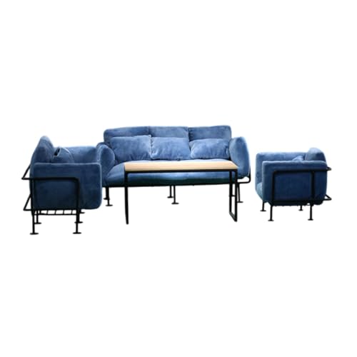 Oshhni 1/6 Skalen -Sofa -Set -Modell, Puppendekor, Dress -up, mit Tischmöbel Sammler -Cosplay -Zubehör Miniatursofa Mini von Oshhni