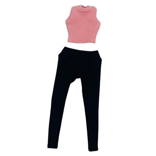 Oshhni 1/6 gestrickte Weste mit Hosen Basic Tank Cosplay Stricktan Tank Top ärmellose Top für 12 -Zoll -Kleiderzubehör, Rosa Oshhni 1/6 gestrickte Weste mit Hosen Basic Tank Cosplay Stricktan Tank Top ärmellose Top für 12 -Zoll -Kleiderzubehör, Rosa von Oshhni