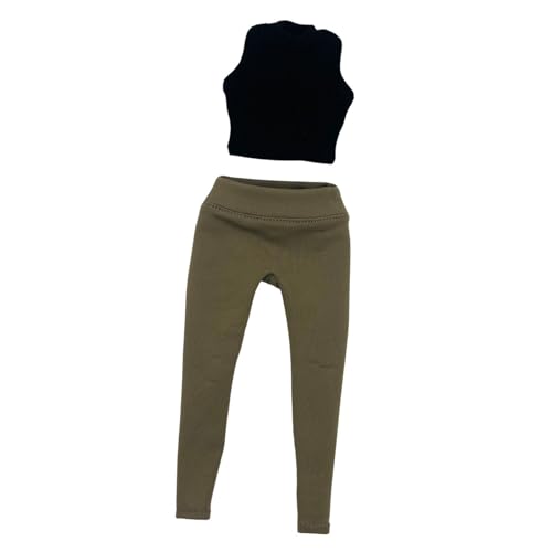 Oshhni 1/6 gestrickte Weste mit Hosen Basic Tank Cosplay Stricktan Tank Top ärmellose Top für 12 -Zoll -Kleiderzubehör, Schwarz Oshhni 1/6 gestrickte Weste mit Hosen Basic Tank Cosplay Stricktan Tank Top ärmellose Top für 12 -Zoll -Kleiderzubehör, Schwarz von Oshhni