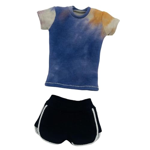 Oshhni 1/6 kurzarmes Hemd mit Wanderhosen, lässige Kurzschläfe Retro -Laufshorts für 12 -Zoll -Kleiderfiguren Körperzubehör, Blau Oshhni 1/6 kurzarmes Hemd mit Wanderhosen, lässige Kurzschläfe Retro -Laufshorts für 12 -Zoll -Kleiderfiguren Körperzubehör, Blau von Oshhni