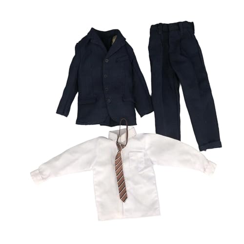 Oshhni 1/6 männliche Figur Kleidung Kostüm, Jacke Hosen Hemd Krawatte Voller Anzug, Actionfiguren Kleidung für 12 '' männliche Figuren Zubehör, Braune Krawatte Oshhni 1/6 männliche Figur Kleidung Kostüm, Jacke Hosen Hemd Krawatte Voller Anzug, Actionfiguren Kleidung für 12 '' männliche Figuren Zubehör, Braune Krawatte von Oshhni