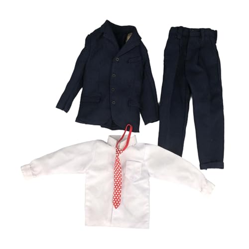 Oshhni 1/6 männliche Figur Kleidung Kostüm, Jacke Hosen Hemd Krawatte Voller Anzug, Actionfiguren Kleidung für 12 '' männliche Figuren Zubehör, Rote Kouster Kleine Oshhni 1/6 männliche Figur Kleidung Kostüm, Jacke Hosen Hemd Krawatte Voller Anzug, Actionfiguren Kleidung für 12 '' männliche Figuren Zubehör, Rote Kouster Kleine von Oshhni