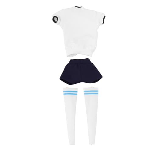 Oshhni 1/6 weibliche Puppenkleidung, Miniatur-Kurzarm und Shorts, Sportbekleidung, lässige Mode, handgefertigt, für 12-Zoll-Actionfiguren, Weiß Blau Lockere Passform Oshhni 1/6 weibliche Puppenkleidung, Miniatur-Kurzarm und Shorts, Sportbekleidung, lässige Mode, handgefertigt, für 12-Zoll-Actionfiguren, Weiß Blau Lockere Passform von Oshhni