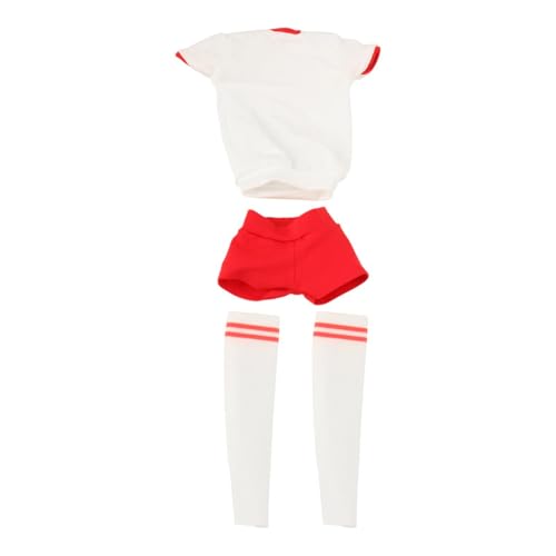 Oshhni 1/6 weibliche Puppenkleidung, Miniatur-Kurzarm und Shorts, Sportbekleidung, lässige Mode, handgefertigt, für 12-Zoll-Actionfiguren, Weiß Rot Lockere Passform Oshhni 1/6 weibliche Puppenkleidung, Miniatur-Kurzarm und Shorts, Sportbekleidung, lässige Mode, handgefertigt, für 12-Zoll-Actionfiguren, Weiß Rot Lockere Passform von Oshhni