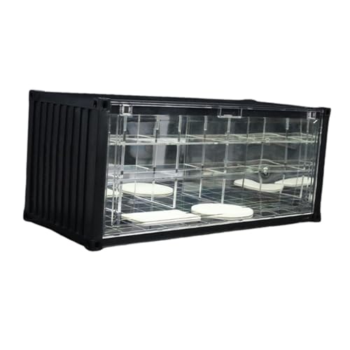 Oshhni 1/64 Maßstab Druckguss Modell Auto Vitrine Container Display Fahrzeug Modell Fall für Geburtstag Geschenke von Oshhni