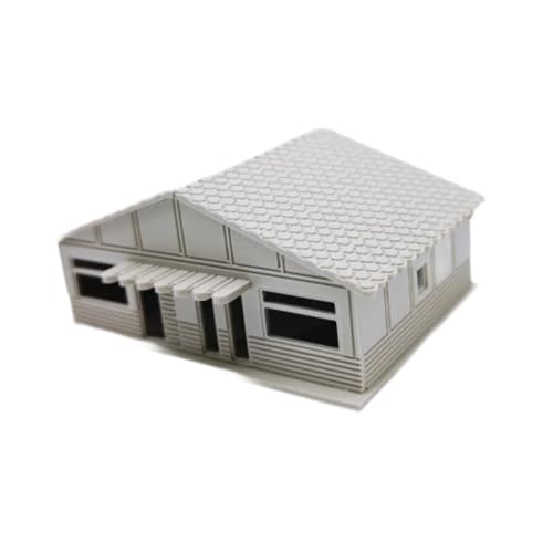 Oshhni 1/64 Miniatur Japanisches Haus, versammelte Modell DIY MALEN MALEN HISSION MODERT, 16.4cmx12cmx7.3cm von Oshhni
