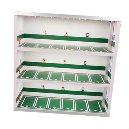 Oshhni 1/64 Modell modellauto Display case Miniaturszene Simulierte Parkplatz -Szene Ornament Dekoration Staubdichtes Aufbewahrungsbox, GrÜn von Oshhni