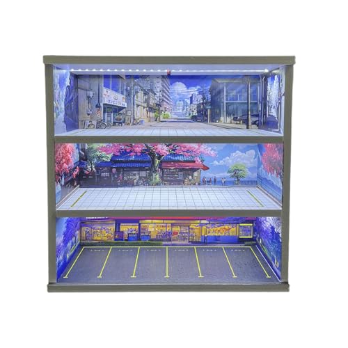 Oshhni 1/64 Modellauto-Vitrine, Parkplatz-Szene, Garage, Diorama, Foto-Requisite, staubdicht, Vitrine, Organizer, Spielzeugauto-Vitrine, Style F Oshhni 1/64 Modellauto-Vitrine, Parkplatz-Szene, Garage, Diorama, Foto-Requisite, staubdicht, Vitrine, Organizer, Spielzeugauto-Vitrine, Style F von Oshhni