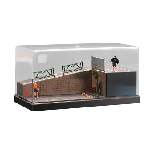 Oshhni 1/64 Skala Modell Auto Display Fall Szenen Parkplatz Dekoration Micro Landschaft Decor Display Box, mit Figur Oshhni 1/64 Skala Modell Auto Display Fall Szenen Parkplatz Dekoration Micro Landschaft Decor Display Box, mit Figur von Oshhni