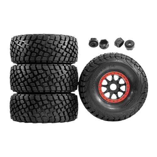 Oshhni 1/7 1/8 RC-Autoreifen, ferngesteuerte Autofelgen, zu installieren mit Stecker, ersetzt professionelle Straßenreifen, Rot Oshhni 1/7 1/8 RC-Autoreifen, ferngesteuerte Autofelgen, zu installieren mit Stecker, ersetzt professionelle Straßenreifen, Rot von Oshhni