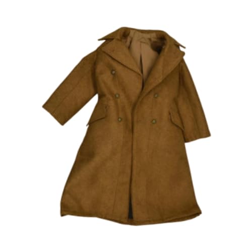 Oshhni 1: 6 Skala Männliche Figurenpuppenkleidung Trench Coat Dekorative realistische handgefertigte stilvolle Kostüm für 12 '' Zoll -Zentimeter von Oshhni