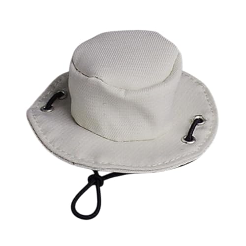 Oshhni 1:12 Cowboy Hat Action Figure Hut tun, um Miniaturpuppen -Mini -Hut für Abbildung ACCS zu Spielen, Weiß von Oshhni