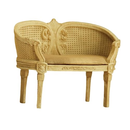 Oshhni 1:12 Dollhouse Sofa Puppenzubehör Dekoration Szenerie Simulation Accessoires Spielzeug für Wohnzimmer Wohnkultur, Doppelsofa Oshhni 1:12 Dollhouse Sofa Puppenzubehör Dekoration Szenerie Simulation Accessoires Spielzeug für Wohnzimmer Wohnkultur, Doppelsofa von Oshhni