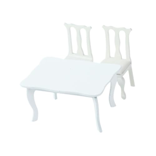 Oshhni 1:12 Dollhouse Tisch und Stuhl Set, Play Toy DIY, Puppenhausdekoration, Miniaturmöbelspielzeug, Hobbyhandwerk für Mädchen Oshhni 1:12 Dollhouse Tisch und Stuhl Set, Play Toy DIY, Puppenhausdekoration, Miniaturmöbelspielzeug, Hobbyhandwerk für Mädchen von Oshhni