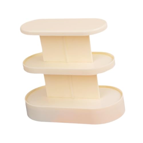 Oshhni 1:12 Puppenhaus Display Regal Miniaturschrank Kunstwerk Kollektion Aufbewahrungsregal Food Counter für Kuchen Convenience Store, Gelb von Oshhni