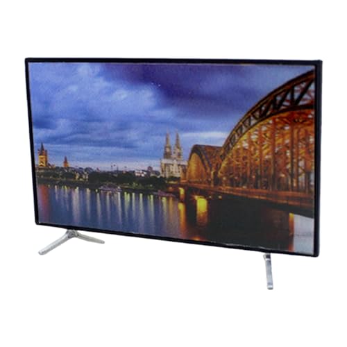 Oshhni 1:12 Puppenhaus Fernseher Miniatur Fernseher mit Ständer Simulation Gerät für Schlafzimmer, 8.3 cm X 4.7 cm Oshhni 1:12 Puppenhaus Fernseher Miniatur Fernseher mit Ständer Simulation Gerät für Schlafzimmer, 8.3 cm X 4.7 cm von Oshhni