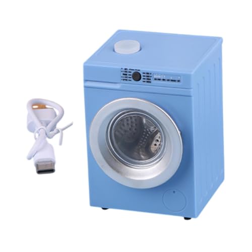 Oshhni 1:12 Puppenhaus Waschmaschine für Miniatur Dekoration und Zubehör, Blau Oshhni 1:12 Puppenhaus Waschmaschine für Miniatur Dekoration und Zubehör, Blau von Oshhni