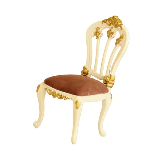 Oshhni 1:12 Puppenhausstuhl Künstlicher Mini-Esszimmerstuhl Miniatur-Puppenhausmöbel für Party, Kaffee Oshhni 1:12 Puppenhausstuhl Künstlicher Mini-Esszimmerstuhl Miniatur-Puppenhausmöbel für Party, Kaffee von Oshhni
