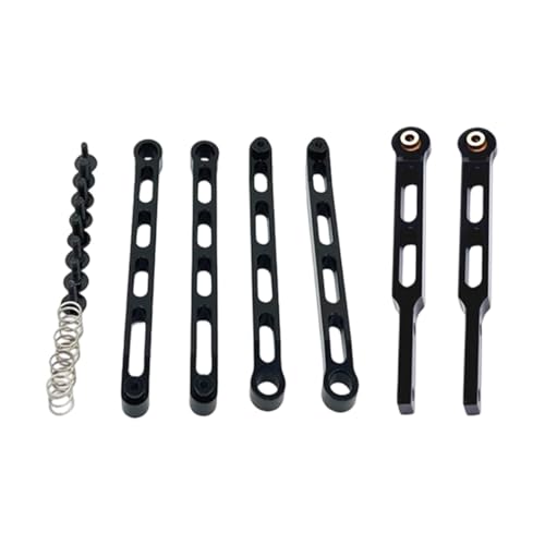 Oshhni 1:12 RC-Auto-Achszugstangensatz, einfache Installationsänderung, RC-Auto-Upgrade-Teile, Reparaturteile für MN82 LC79-Spielzeugfahrzeuge, Schwarz von Oshhni