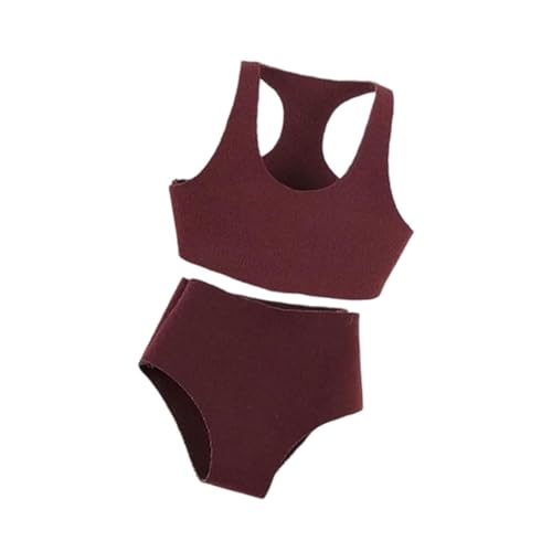 Oshhni 1:12 Sportweste-Shorts-Set, Mini-Kleidung, Trendige, leichte Miniatur-Puppenkleidung für 6 Zoll weibliche Puppen, Figurenzubehör, Dunkelrot Oshhni 1:12 Sportweste-Shorts-Set, Mini-Kleidung, Trendige, leichte Miniatur-Puppenkleidung für 6 Zoll weibliche Puppen, Figurenzubehör, Dunkelrot von Oshhni