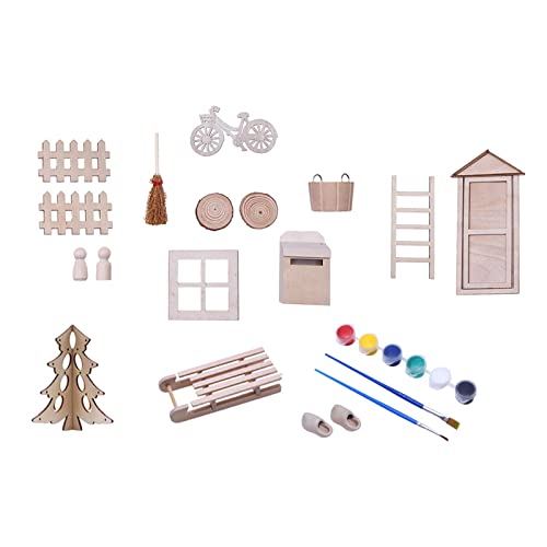 Oshhni 1:12 Weihnachts Miniatur Ornament Kits Aus Holz, So Tun, Als Würden Sie Spielzeug für Puppenhaus Zubehör Zum Selbermachen Spielen Oshhni 1:12 Weihnachts Miniatur Ornament Kits Aus Holz, So Tun, Als Würden Sie Spielzeug für Puppenhaus Zubehör Zum Selbermachen Spielen von Oshhni