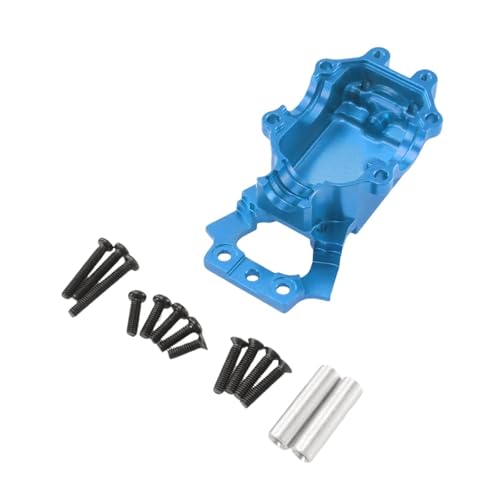 Oshhni 1:14 RC-Auto, vordere Getriebeunterabdeckung, Robustes Metallgetriebegehäuse-Upgrade für 14210 14211 Crawler, RC-Autozubehör, Blau von Oshhni