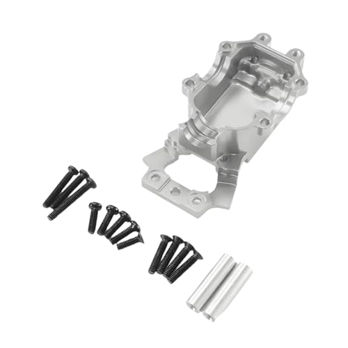 Oshhni 1:14 RC-Auto, vordere Getriebeunterabdeckung, Robustes Metallgetriebegehäuse-Upgrade für 14210 14211 Crawler, RC-Autozubehör, Silber von Oshhni