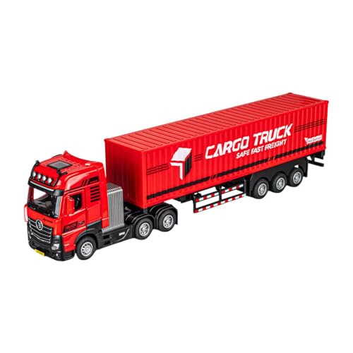 Oshhni 1:32 Leichtmetall -Container -LKW -Modell Transportwagen mit Lichtern und Sammeltransporter Spielzeug für Kinder Party Spielzeug von Oshhni