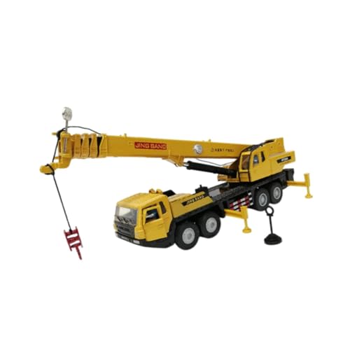 Oshhni 1:50 Skala Crane Truck Fahrzeugtechnik Auto Miniaturfeiertagsgeschenke Sammlertierhebefahrzeug Bildung für Kinder, Gelb Oshhni 1:50 Skala Crane Truck Fahrzeugtechnik Auto Miniaturfeiertagsgeschenke Sammlertierhebefahrzeug Bildung für Kinder, Gelb von Oshhni