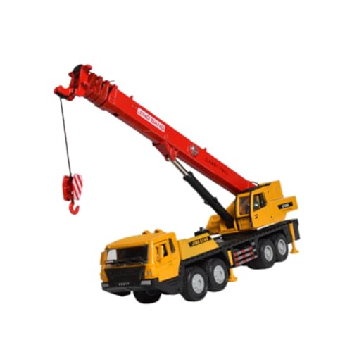 Oshhni 1:50 Skala Crane Truck Fahrzeugtechnik Auto Miniaturfeiertagsgeschenke Sammlertierhebefahrzeug Bildung für Kinder, Rot Oshhni 1:50 Skala Crane Truck Fahrzeugtechnik Auto Miniaturfeiertagsgeschenke Sammlertierhebefahrzeug Bildung für Kinder, Rot von Oshhni