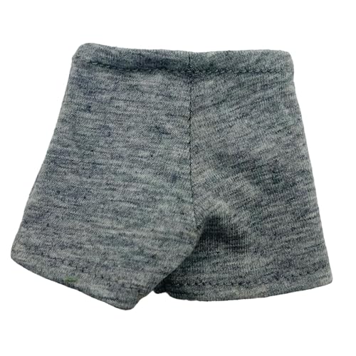 Oshhni 1:6 Miniatur-Shorts im Maßstab, Figurenkleidung, lässiges Kleid, modisches Miniatur-Puppenkostüm für 12''-Frauenfigurenkostüm, Grau von Oshhni