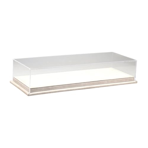 Oshhni 1:64 Maßstab Modell Auto Vitrine Organizer Dekorative Display Box Spielzeug Auto Lagerung Fall, Beige von Oshhni