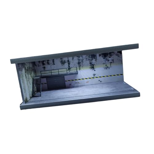 Oshhni 1:64 Skala Diecast Fahrzeugmodell -Anzeige -Hülle mit Light Collection Organizer Alloy Car Model Toy Display Ständer, Fc04 von Oshhni