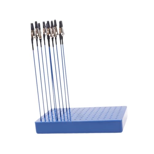 Oshhni 10/20x Stand Base Modeling Tools Modell Malmalerei Ständer Basishalter für Kartenfoto DIY -Memo, Blaue 20 Clips von Oshhni