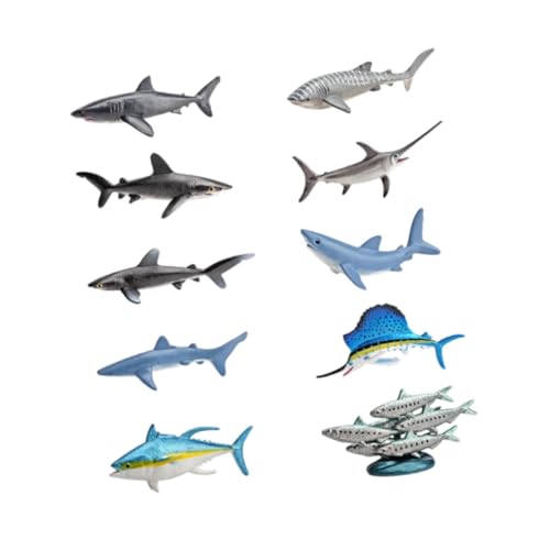 Oshhni 10 Stück Marine Animal Model Sea Aniaml Figuren Spielset für Kinder Realistische Tiefsee -Tierfiguren für Desktop -Dekoration Oshhni 10 Stück Marine Animal Model Sea Aniaml Figuren Spielset für Kinder Realistische Tiefsee -Tierfiguren für Desktop -Dekoration von Oshhni