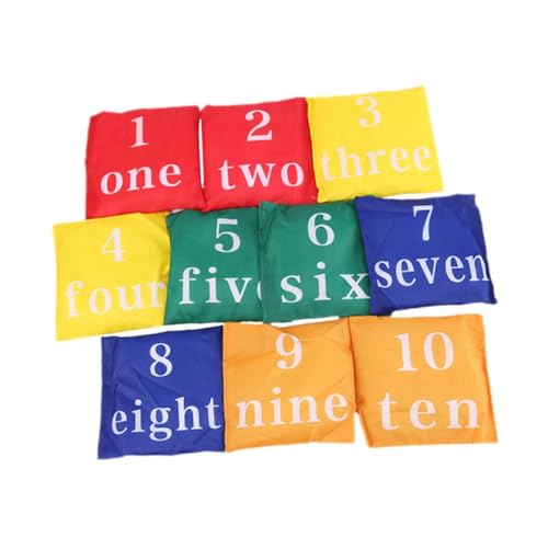 Oshhni 10x Nummern Bean Taschen Oxford Stoff Carnival Spielzeug für Erwachsene Jungen Mädchen Teenager von Oshhni