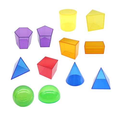 Oshhni 12-teiliges Set mit 3D-Formen, geometrischen Körpern und geometrischen Blöcken, Mathematikbedarf, Lernspielzeug für den Kindergarten, Heimschulbedarf Oshhni 12-teiliges Set mit 3D-Formen, geometrischen Körpern und geometrischen Blöcken, Mathematikbedarf, Lernspielzeug für den Kindergarten, Heimschulbedarf von Oshhni