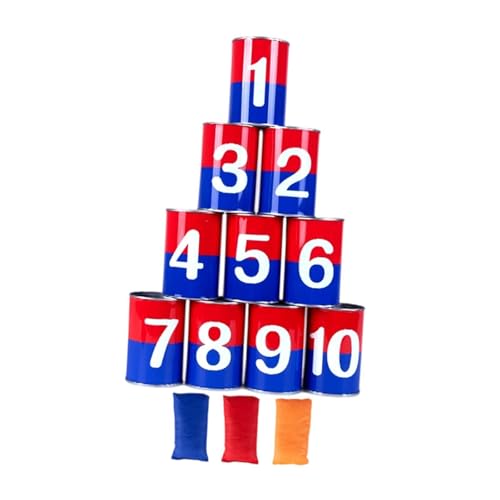 Oshhni 13-teiliges Sitzsack-Wurfspiel für Karnevalspartys, Knockdown-Dosen, für drinnen und draußen zu Ostern Oshhni 13-teiliges Sitzsack-Wurfspiel für Karnevalspartys, Knockdown-Dosen, für drinnen und draußen zu Ostern von Oshhni