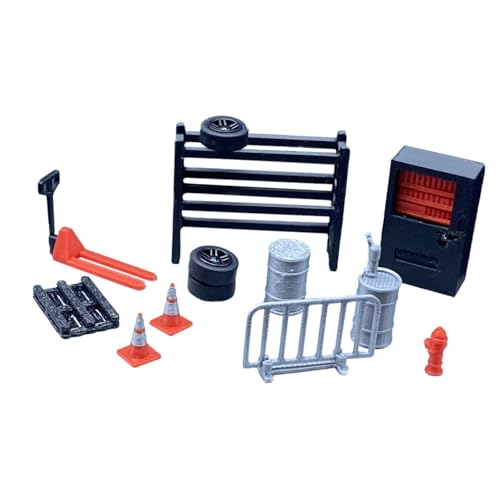 Oshhni 13x Autoreparaturwerkzeuge im Maßstab 1/64, Modelle, Mini-Werkzeuge, Foto-Requisiten, Sammlungsdekorationen, robuste Miniaturszene, 1:64, Diorama Oshhni 13x Autoreparaturwerkzeuge im Maßstab 1/64, Modelle, Mini-Werkzeuge, Foto-Requisiten, Sammlungsdekorationen, robuste Miniaturszene, 1:64, Diorama von Oshhni