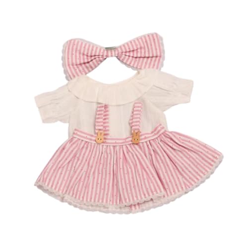 Oshhni 14,96-Zoll-Puppenkleidhemd Machen Sie Ihre eigenen Puppen-DIY-Kostüme, pädagogische Foto-Requisiten Puppenkleidung mit Schleife für die Vorschule von Oshhni