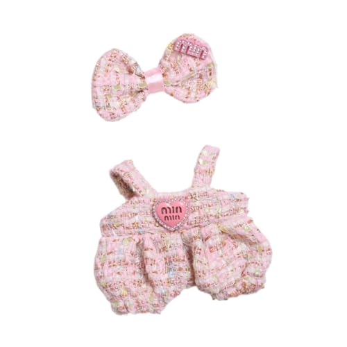 Oshhni 15 cm Puppenkleidung, Puppen-Outfit-Set mit Haar-Accessoires, bequemes Puppen-Hosenhosen-Outfit für Kinder, Rosa Oshhni 15 cm Puppenkleidung, Puppen-Outfit-Set mit Haar-Accessoires, bequemes Puppen-Hosenhosen-Outfit für Kinder, Rosa von Oshhni