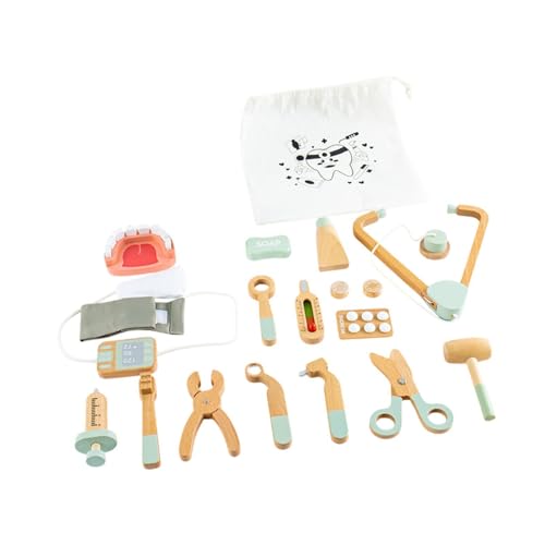 Oshhni 17x Doctor Kit für Kleinkinder tun Sich vor, Spielen Pädagogik -Spielzeugsimulationsrolle zu Spielen Kinder Doctor Playset für Jungen Mädchen Geschenk, GrÜn Oshhni 17x Doctor Kit für Kleinkinder tun Sich vor, Spielen Pädagogik -Spielzeugsimulationsrolle zu Spielen Kinder Doctor Playset für Jungen Mädchen Geschenk, GrÜn von Oshhni